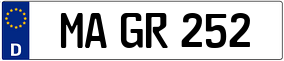 Trailer License Plate